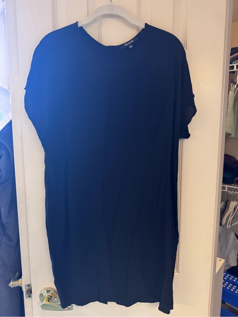Madewell Crewneck Button Back Easy Dress